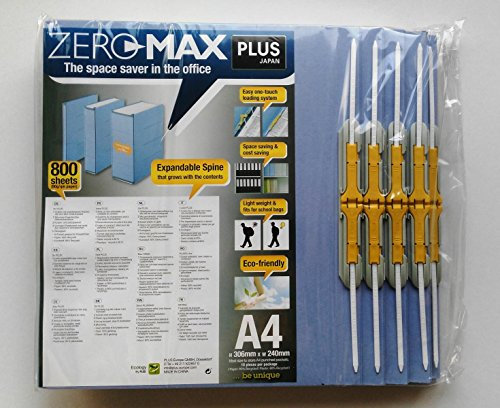 10 x ZeroMax Archivordner BLAU A4 überbreit PLUS JAPAN