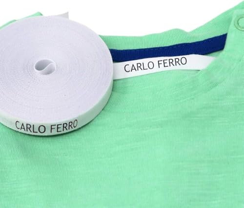 Haberdashery Online Etichette personalizzate termoadesive per asilo. Set per marcare nomi da stirare con ferro sui vestiti per bambini, grembiuli, abbigliamento (36)