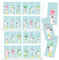 Papierdrachen 24 Adventskalender Zahlenaufkleber - eckige Aufkleber - Lamas Nr 63 - Aufkleber 9×4,5cm - zum Basteln und Dekorieren deines ganz persönlichen Adventskalenders