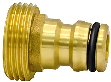 VARIOSAN Stecksystem Hahnanschluss mit Außengewinde 13095, 1/2 AG, Messing blank