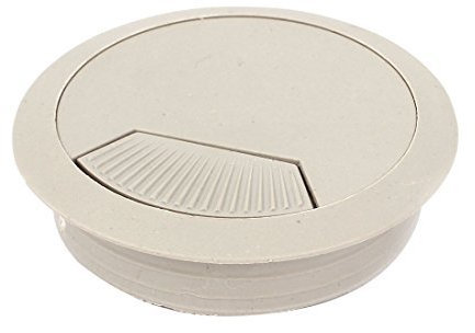 N/A Kabeldurchführung aus Kunststoff, für Computer-Schreibtisch-Computer-Kabel, 70 mm Durchmesser, Grau