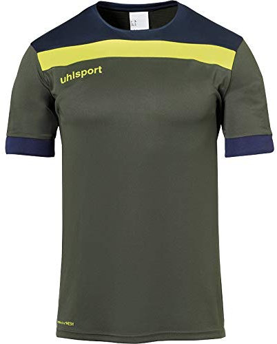 uhlsport Herren Offense 23 Trikot, Dark Olive/Marine/Fluo ge, XXL