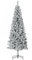 HOMCOM 210cm künstlicher Tannenbaum Schnee-Effekt mit Zweigen 631, abnehmbarer Klappsockel Weihnachtsdekorationen
