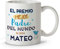 LolaPix Taza Día del Padre. Regalos Personalizados con Nombre y Texto. Tazas con Frases Originales. Capacidad 330ml. Mejor Naranja