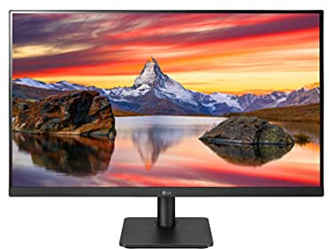 LG Electronics LG 27MP400-B 27' Moniteur bureautique - dalle IPS 5ms 75Hz, résolution FHD 1920x1080, format 16:9, AMD FreeSync, fonctions gaming, inclinable