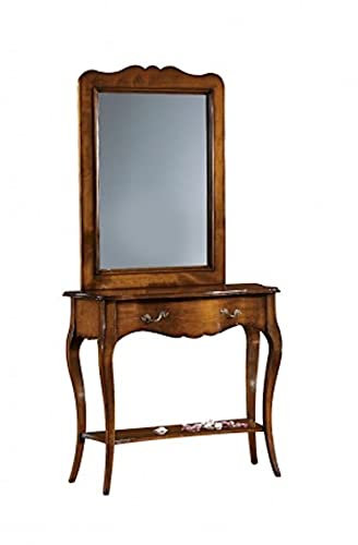 Mar.c.a. Design - Kommode für Schlafzimmer mit Antik-Effekt, Kommode aus Holz mit schwarzen Kunststoffgriffen - Maße 90 cm x 40 cm x 95 h