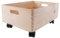 WooDeeDoo Large Wooden Underbed Storage Box on Wheels 40 x 30 x 19 cm – Plain Pine 12L Chest with Handles – DIY Open Crate for Toys Clothes Crafts Linen Bedroom Bathroom Kitchen Garage