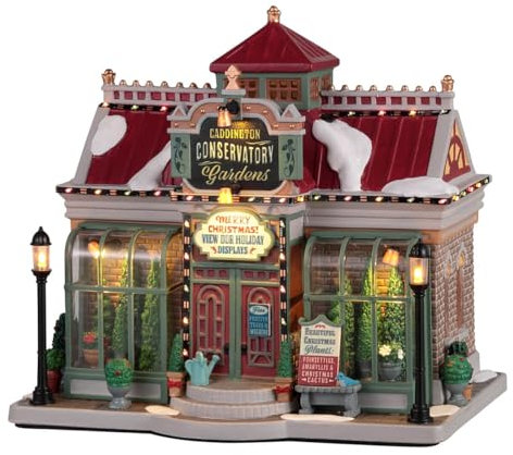 Lemax Village Lighted Building: Caddington Conservatory Gardens, Multicolore, 25867-UK