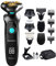 Cecotec Multigrooming Bambus PrecisionCare TwistGroom 10in1 Ladestation, Lithium-Akku, Klingen aus Edelstahl mit Titanbeschichtung, digitales Display und wasserdicht