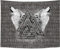 Arsey Wikinger Wanddeko Wandteppich Valknut Wandkunst Wand Teppich Wolf Totem Rune Wandbehang Nordic Viking Runes Wandtuch Schwarz Weiß äSthetik Deko Personalisierte Tapestry Groß 200x150cm