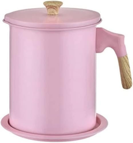 REJOON Kaffeemaschine Kaffeekanne 1,7 l Edelstahl Ölfilter Filtertopf Separator Vorratsbehälter Haushalt Küche Kochwerkzeug Kaffeekanne (Color : Pink 1.7L)
