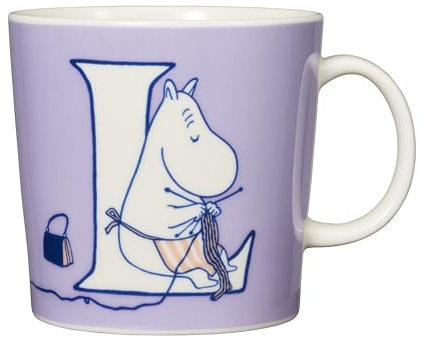 アラビア Arabia 1066896 - Tazza Mumin in in porcellana bianca, dimensioni: 12 x 9,4 cm, capacità: 0,4 l, colore: Bianco