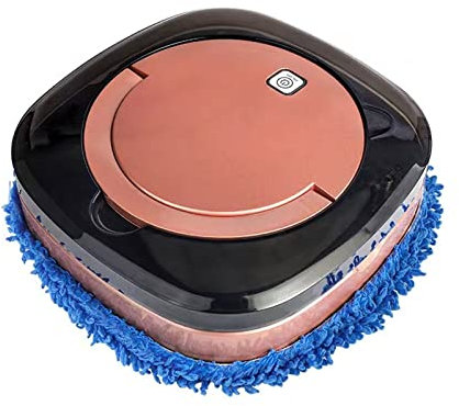 GUVAA Robot aspirateur avec un seul bouton, machine à laver humide et sèche balayeuse intelligente, multifonction Robot aspirateur, pour le nettoyage du bureau à domicile, or rose