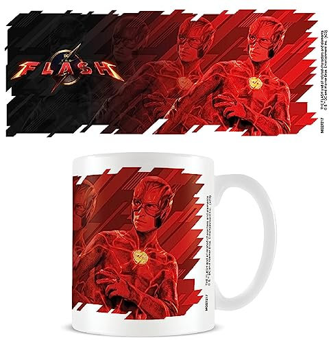 Pyramid International The Flash Mug (Movie Design) Tazza da caffè in ceramica da 325 ml, tazze e tazze da caffè per donne, tazze per uomini e tazze per bambini, prodotto ufficiale, nero