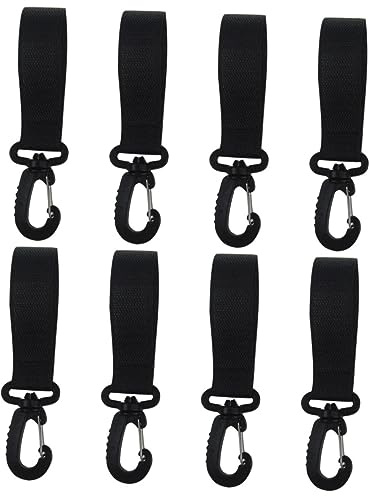 Toyvian 8pairs Stroller Hooks Rotation Stroller Hangers for Buggy Pram Hooks for Buggy Clips Accessory