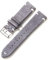 WAikub Wildleder-Uhrenarmband, 20mm, 22mm, Farbnähte, Lederarmband, Uhrenzubehör, Grau, 20mm