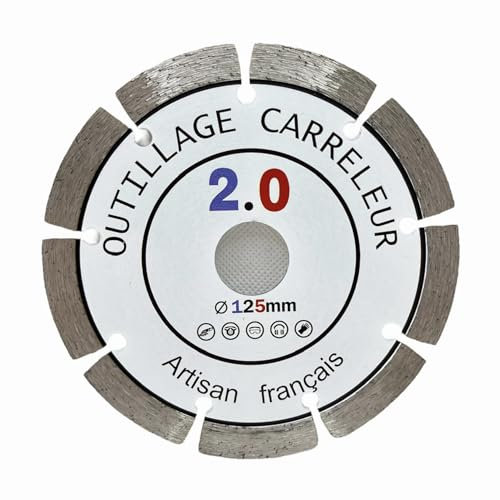 Disco Diamante 125x 22,5 para cortar bloques de hormigón, ladrillo, piedra,