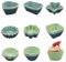 Zfseyuh Lot de 32 Moule Muffins Silicone, Moule Mini Cake Silicone,Moulesilicone Patisserie Moule a Muffin Réutilisables Sans BPA pour Cupcakes,Muffins (8 Styles 4 Couleurs)