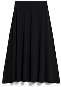 ARMEDANGELS Damen Jerseyrock aus Tencel™ Lyocell Mix ILENIAA LARAA MIDI Loose Fit Black L