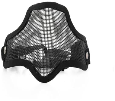 GOOHOCHY Schutzmaske halbmaske halbgesichtsmaske Mundschutz Halb Gesichtsmaske zahnspangendose Maske aus Metallgitter draussen Metallnetz Zubehör zur v1