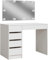 Vicco Schminktisch Thalia, Kosmetiktisch mit Spiegel, Weiß Hochglanz, 100 cm mit LED Beleuchtung