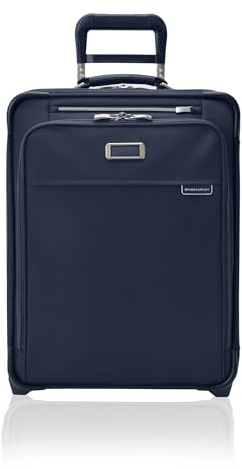 Briggs & Riley – Gepäck für Reisen, Koffer mit Rollen, Weichgepäck-Rolltasche für Männer und Frauen, selbstreparierender Reißverschluss – Baseline-Kollektion, Marineblau, 21 Global Carry-On