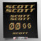 Aufkleber-Set kompatibel mit Rahmen MTB Mountainbike und Helm | Decals Aufkleber für Fahrrad Schriftzug Logos | Stickersland® – Scot (Glänzendes Metallic-Kupfer)