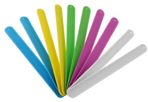 HAWILLOSCH 10 Stück Silikon Slap Armbänder Für Kinder Bunte Motivationsarmbänder Partygeschenke Freundschaftsarmbänder Und Mitgebsel Für Geburtstagsfeiern Und Events