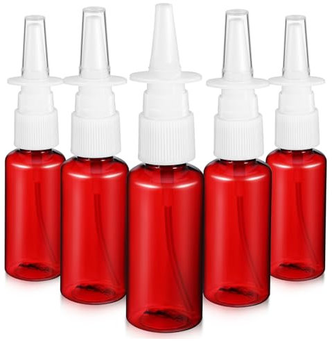 Generisch 5 Stk Transparente Flachschulterflasche Sprühen Sprühflaschen Wasserflasche Plant Mister-sprühflasche Nasensprühflasche Nasenspray Flasche Nebelsprühflasche Das Haustier