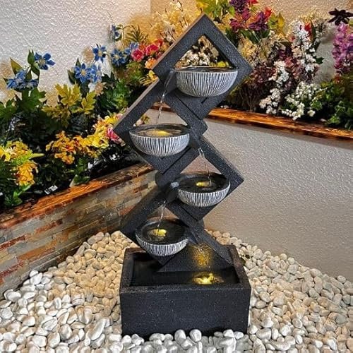 Diamond Pouring Bowls Mains Power Water Feature