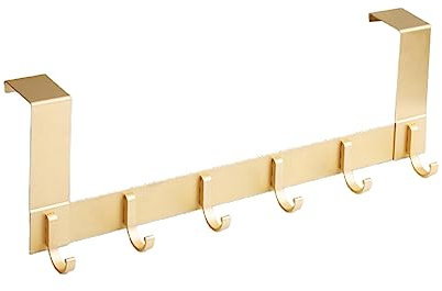 Over Door Hooks,Aluminium Over The Door Hanger Coat Hook for Towel, Clothes, Bag, Robe, Storage Space Saving,Door Coat Hook for 35-45mm Thick Door 13cm