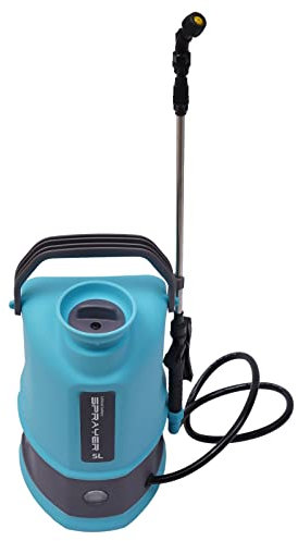 Elektro-Sprühgerät 5L,Akku Drucksprüher mit Lanze und Verstellbaren,Tragbar Gartenspritze mit abnehmbarem Lithium-Akku,für Gartenspritze, Unkrautspritze & Wassersprüher