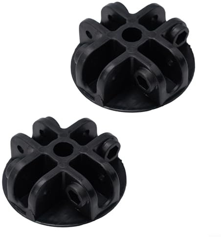 BlesConi Lot de 2 connecteurs de centre de toit de tonnelle en plastique pour couverture de terrasse, structure de pavillon extérieur, montage à monter soi-même, pièces de cadre de support