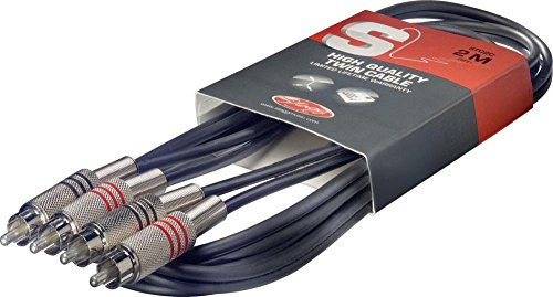 Stagg Twin cable, RCA/RCA (m/m), 1 (3')