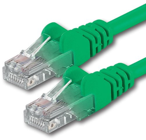 1aTTack.de 2m - grün - 1 Stück - CAT.6 CAT6 Ethernet-Lan-Netzwerk-Kabel 1000 Mbit/s Patchkabel