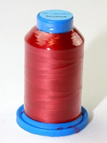 Metler Seraflock Nähgarn, dehnbar, für elastische Stoffe geeignet, 1000 m, Rot