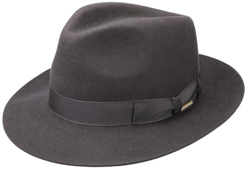Stetson Penn Bogarthut Fedora-Hut Haarfilz Made in EU Damen und Herren Sommer Winter