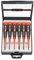 kwb Präzisions-Schraubendreher Set VDE Kreuz + Schlitz für Fein-Mechanik, Mini-Schraubenzieher f. Uhrenmacher/Feinmechaniker, Werkzeug-Satz in Aufbewahrungs-Box, mit Dreh-Kopf und 2-Komponentengriff