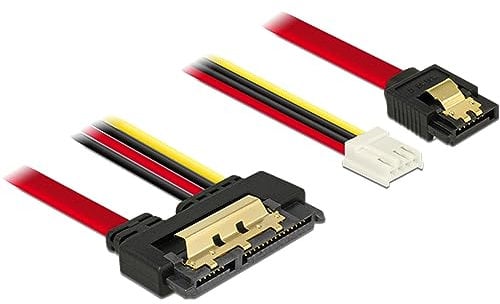 DeLOCK Adapter Adapterkabel SATA 7Pin + Floppy 4Pin > SATA 22Pin