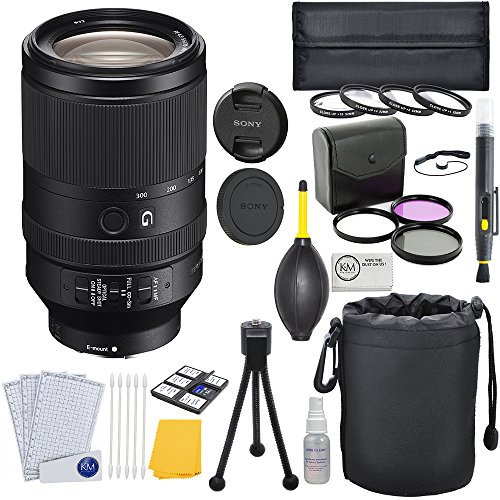 Sony FE 70-300mm f/4.5-5.6 G OSS Full Frame E-Mount Prime Lens + Macro Lens Bundle