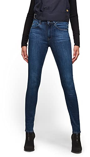 G-Star Women's 3301 Skinny Jeans, Blue (medium blue aged D05175-8968-9362), 22W / 28L