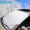 Smaluck Bâche de protection anti-givre ultra-épaisse et résistante pour pare-brise de voiture Résistante à la neige, gel, givre, UV, poussière et eau Adaptée pour toutes les saisons