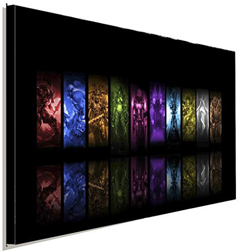 AK ART World of Warcraft Völker Leinwandbild Kunstdruck Wandbild Wanddeko XXL (75 x 50 cm)