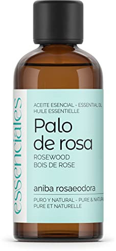 Essenciales – Olio Essenziale di Legno di Rosa, 100% Puro e Naturale, 100 ml | Olio Essenziale di Aniba Rosaeodora Amazonica