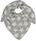 Zwillingsherz Dreieckstuch Stola Schal mit Baumwolle für Kids Mädchen Jungen Kinder - Hochwertiges Baumwoll Halstuch mit Stern-Print - Perfekt für Sommer Herbst Winter - hellgrau