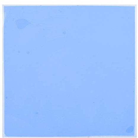 Socobeta 100mm x 100mm x 3mm CPU Silicone Cooling Pad Thermal Conductive Silicone Pad for Graphics Cards North South Bridge Chips Blue