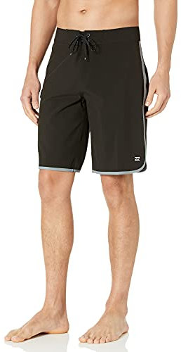 Billabong Men's 73 Pro Boardshort, 4-Way Performance Stretch, 20 Inch Outseam, Black, 31