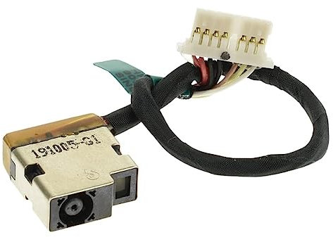 LPUK Netzbuchse kompatibel mit HP 15-ac, 15-au, 15-ay, 15-ba, 15-da, 15-db, 15-dr, 15m-dr, 15-ds, 15m-ds, 15-eg, 15-eh, 250 G4, 250 G5, 250 G7, 255 G7 - Ersatz-Strombuchse Netzteilbuchse Ladebuchse