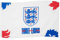 England FA Official Football Gift 3 Lions 5x3ft 1 Pack Crest Body Flag
