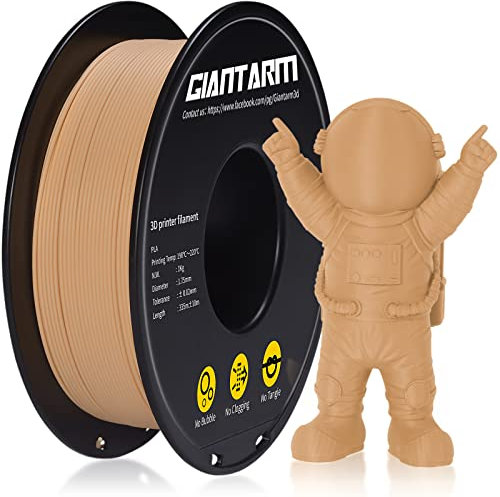 GIANTARM Matte PLA Filament, 1,75 mm Filament für 3D-Drucker 1 kg Spule, Matte Skin
